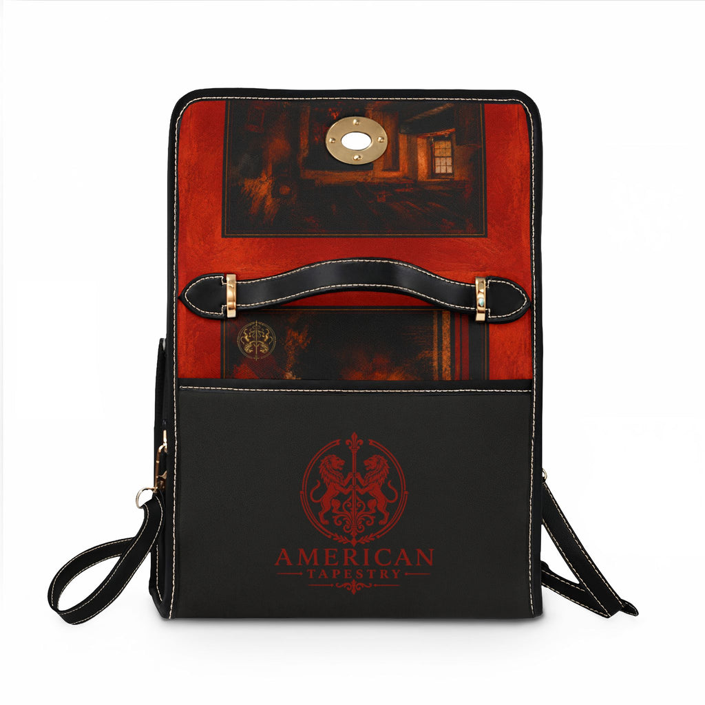 Waterproof Top Handle Bag — Interior Scene — Sunrise Ombré