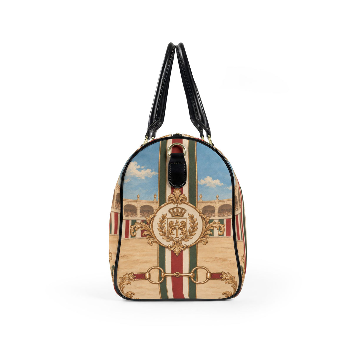 The Matador Collection-Barrel Bag-Brick Red and Olive