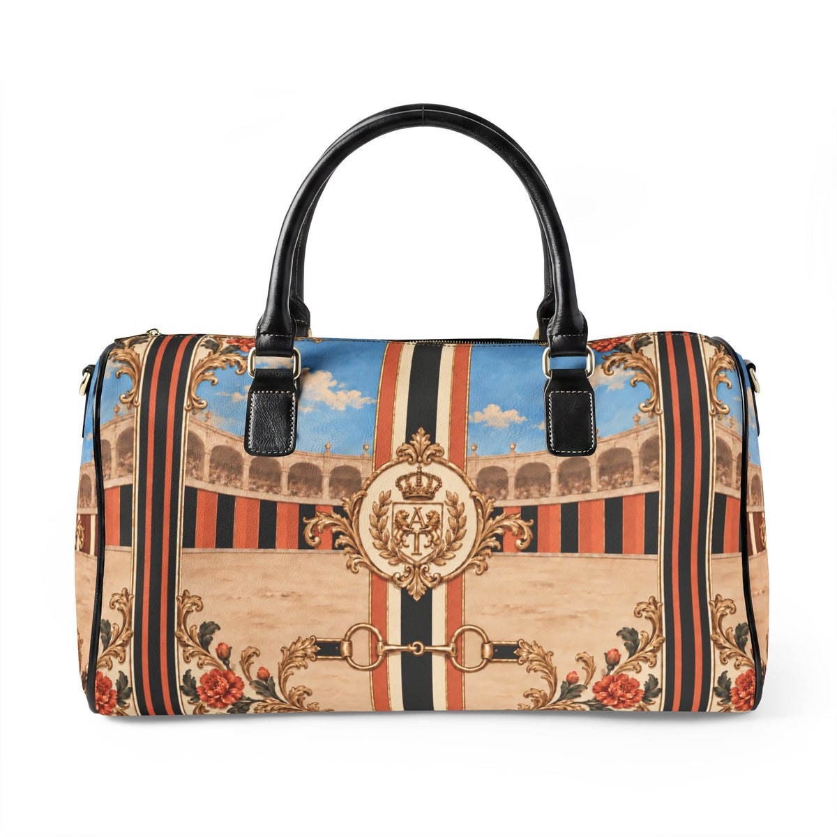 The Matador Collection: Barrell Bag-Orange and Black