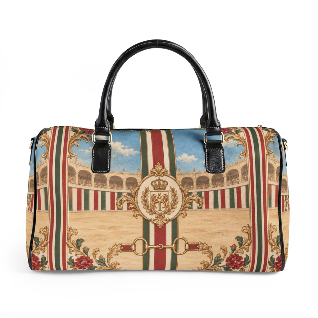 The Matador Collection-Barrel Bag-Brick Red and Olive