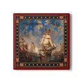 Coaster-USS Constitution – Red Border