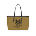 The Matador Collection-Tote-Red Cameo Bull with Saddle Brown