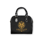 The Matador Collection-Satchel Bag-Black with Yellow Cameo Bulls