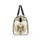Barrel Bag — Inspired by Louis C. Tiffany (1848–1933) and a French Teacup and Saucer — Gold Lions on Antique White