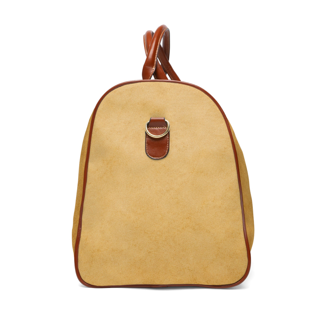 Duffle Bag — Inspired by Louis C. Tiffany (1848–1933) — Gold Lions on Parchment