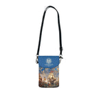 Crossbody Phone Case & Wallet Crossbody Bag — Return of the Constitution — Sky Blue with Cream Emblem