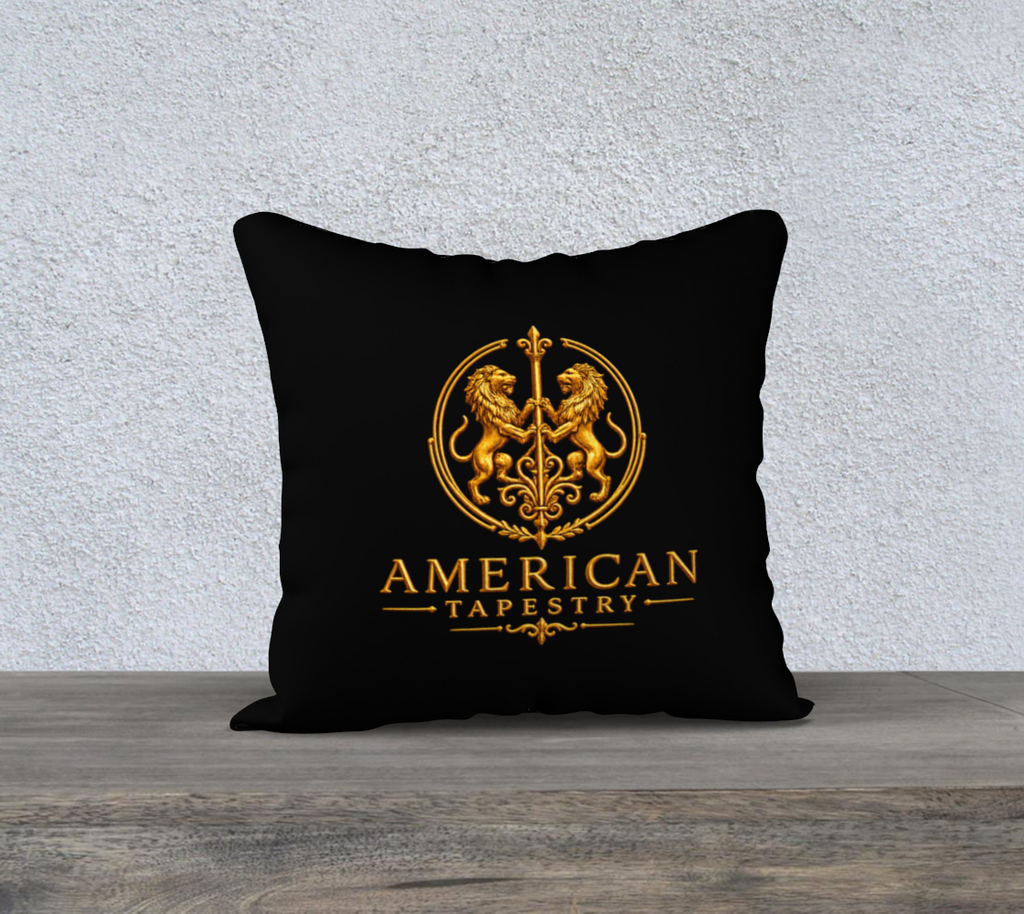 Pillowcase — Filling the Powder Horn — Original Multicolored on Red