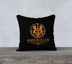 Pillowcase — Filling the Powder Horn — Original Multicolored on Red