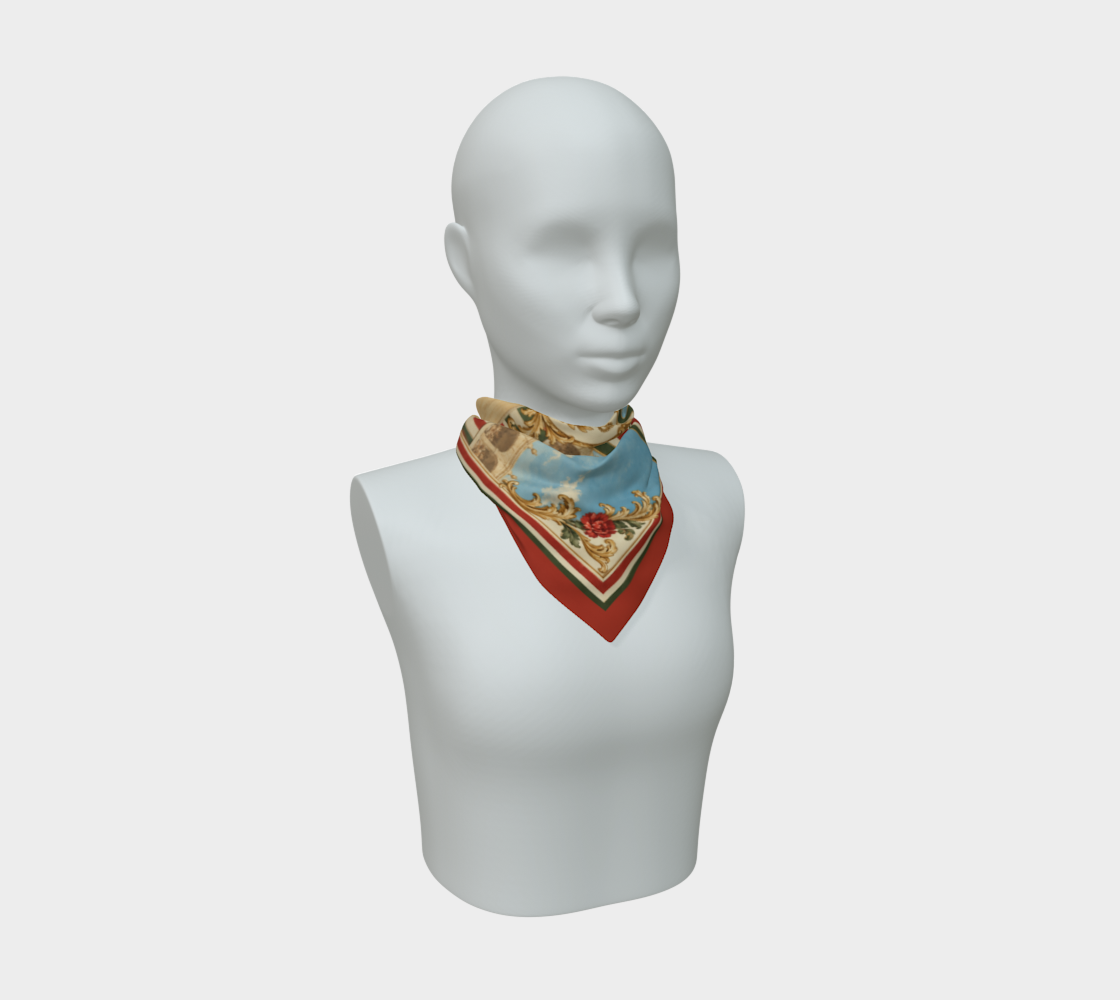 The Matador Collection: 100% Silk Scarf in Cognac