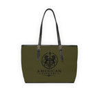 The Matador Collection-Tote-Red Cameo Bull with Olive