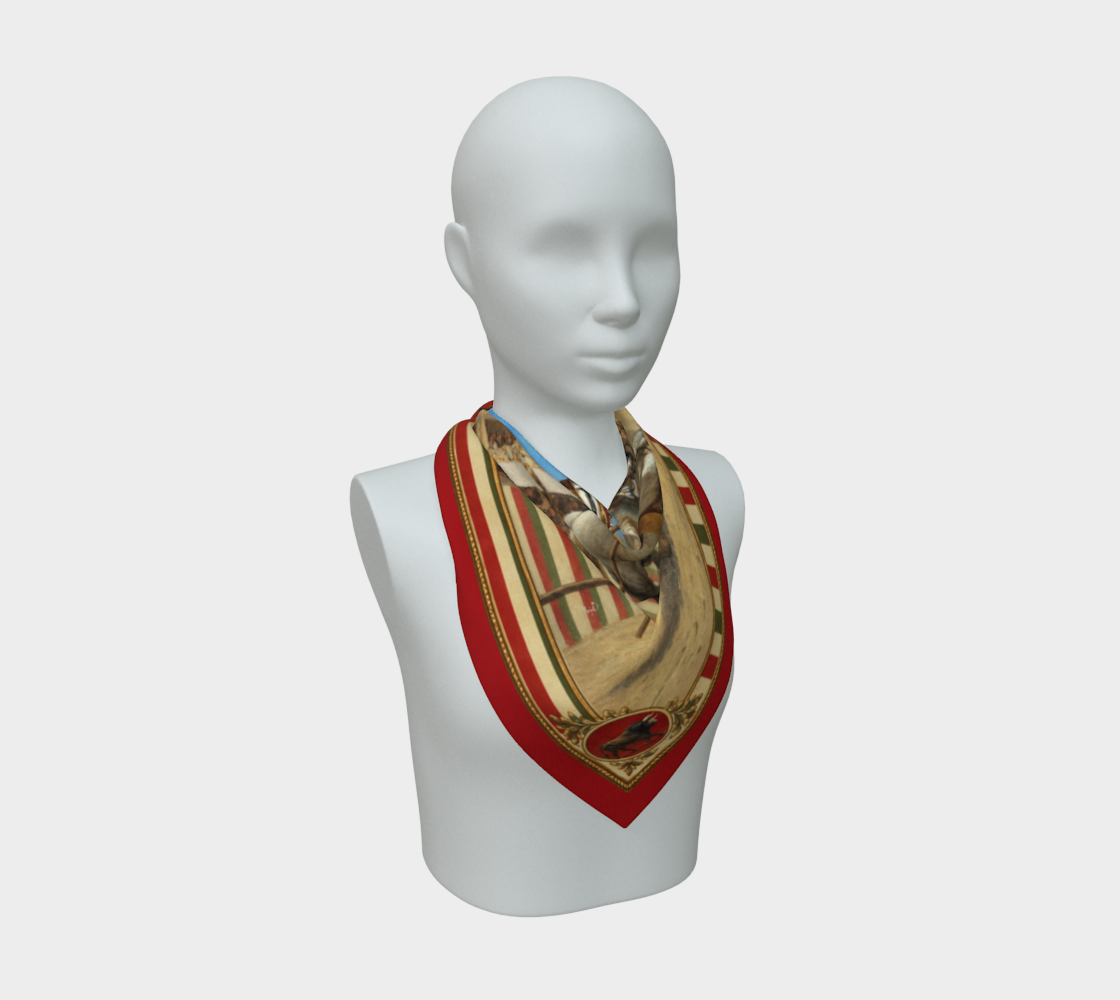 The Matador Collection-100% Silk Scarf-Brick Red