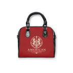 The Matador Collection-Satchel-Red Cameo Bulls with Red