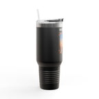 40 oz Insulated Travel Mug — USS Constitution — Multiple Colors in White Text