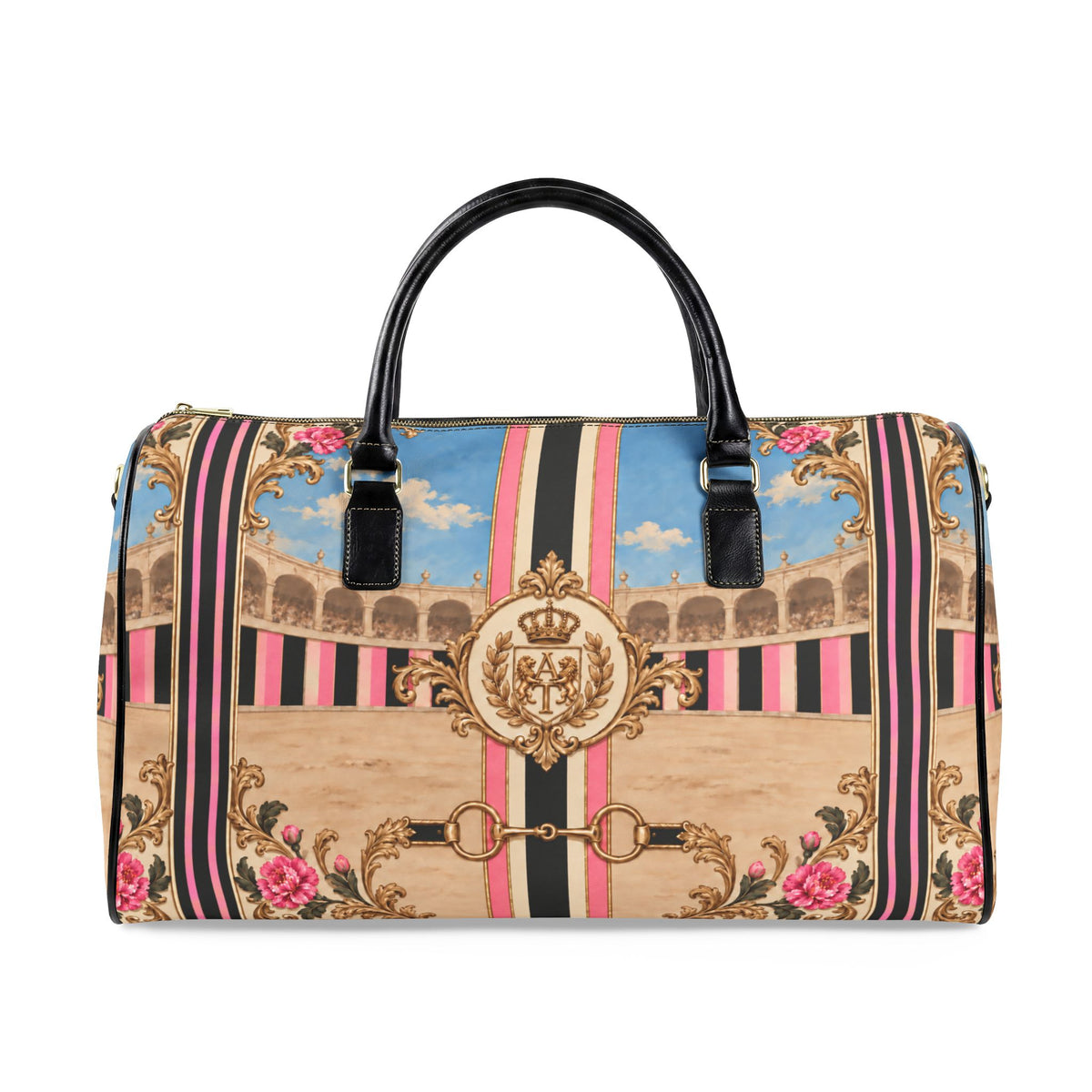 The Matador Collection-Barrel Bag-Pink and Black