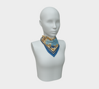 The Matador Collection: 100% Silk Scarf in Blue Tones