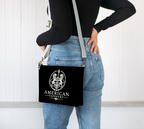 Crossbody Bag — Inspired by Louis C. Tiffany (1848–1933) — White Lions on Black