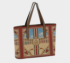The Matador Collection-Tote-Brick Red and Olive