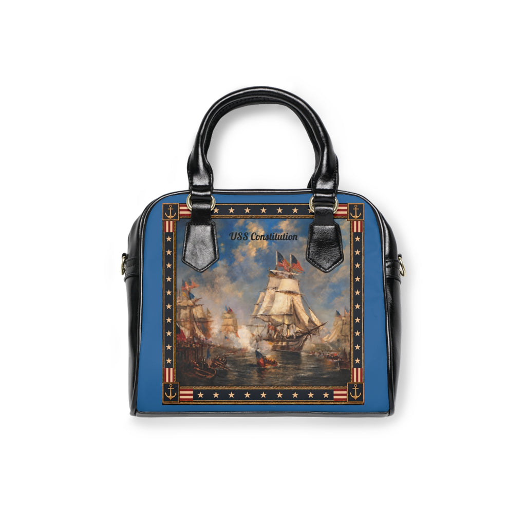 Satchel Bag — Return of the Constitution with Sky Blue and a Back Cream Emblem