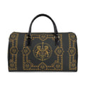 Barrel Bag — Inspired by Louis C. Tiffany (1848–1933) and a French Teacup and Saucer — Gold Lions on Black