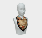 The Matador Collection-100% Silk Scarf-Orange and Black