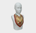 The Matador Collection: 100% Silk Scarf in Cognac