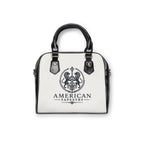 Satchel Bag — Return of the Constitution with White and a Back Deep Navy Emblem