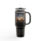 40 oz Insulated Travel Mug — USS Constitution — Multiple Colors in White Text
