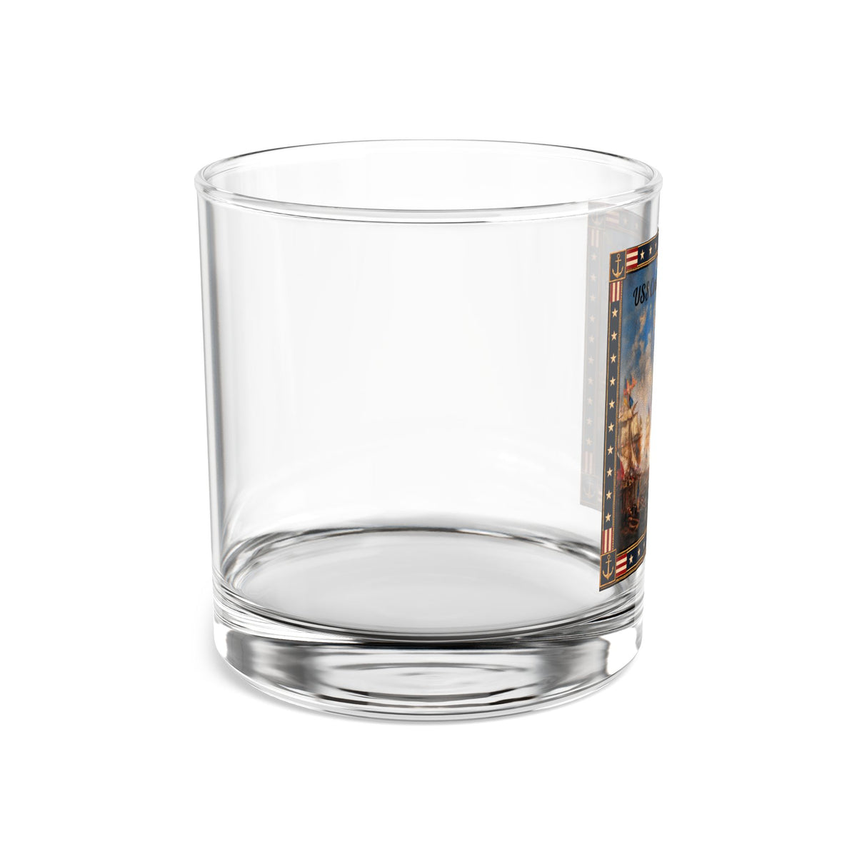 10 oz Rocks Glass — USS Constitution