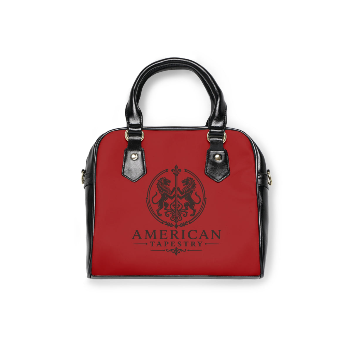 Satchel Bag — Interior Scene — Sunrise Ombré with Red