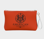Large Wristlet Bag — Interior Scene — Sunrise Ombré with Orange