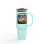 40 oz Insulated Travel Mug — USS Constitution — Multiple Colors in Black Text