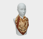 The Matador Collection-100% Silk Scarf-Cognac