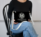 Crossbody Bag — Inspired by Louis C. Tiffany (1848–1933) — White Lions on Black