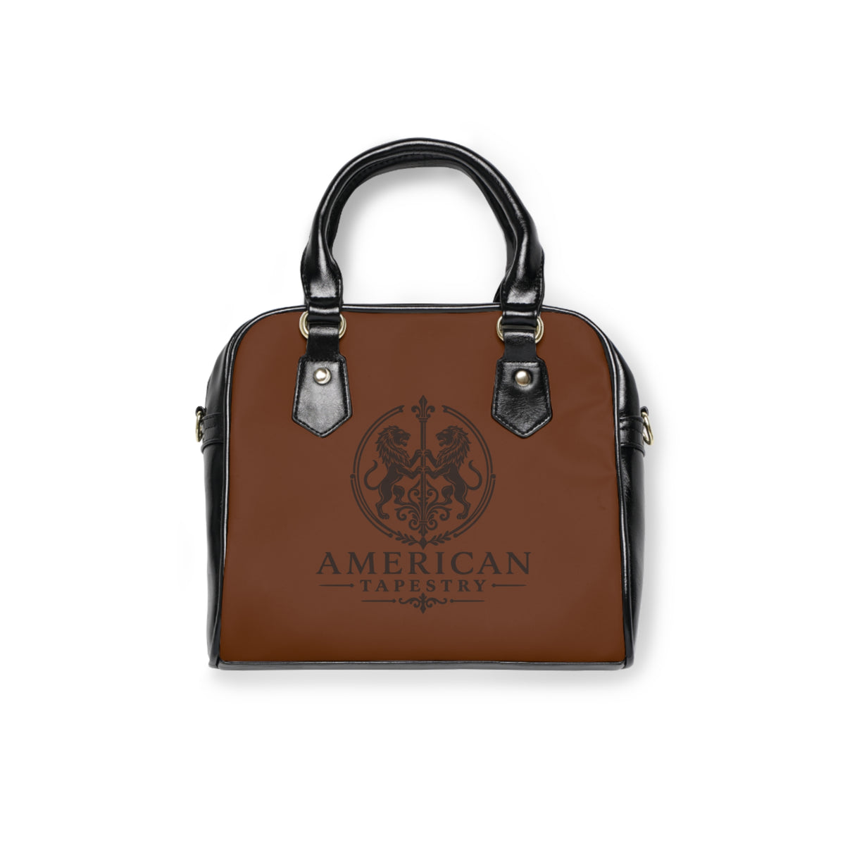 Satchel Bag — Interior Scene — Sunrise Ombré with Brown