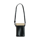 Crossbody Phone Case & Wallet — Interior Scene — Taupe