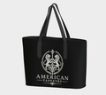 Tote — Inspired by Louis C. Tiffany (1848–1933) — White Lions on Black