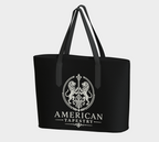 Tote — Inspired by Louis C. Tiffany (1848–1933) — White Lions on Black