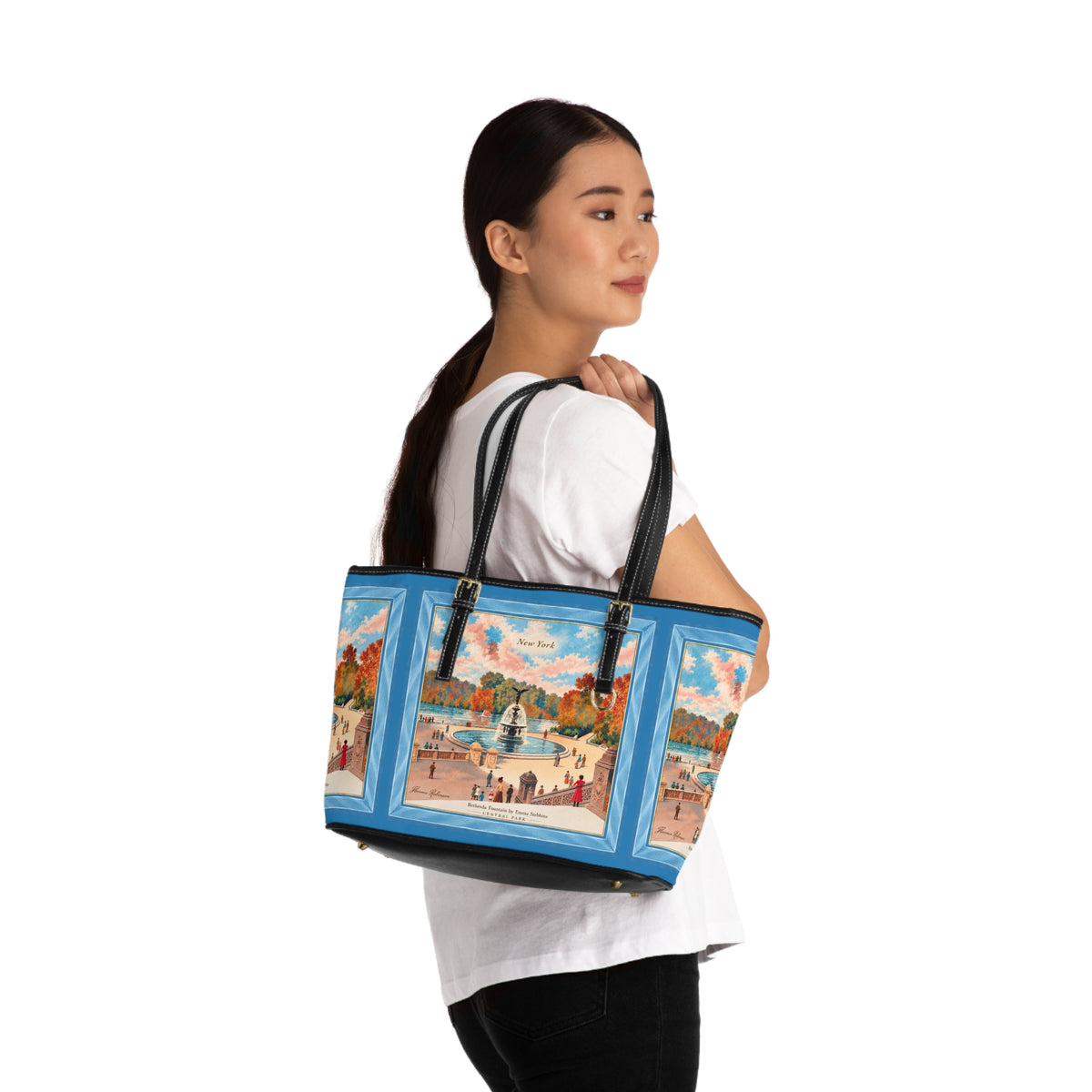 Tote — Bethesda Fountain, Central Park, NYC — Blue