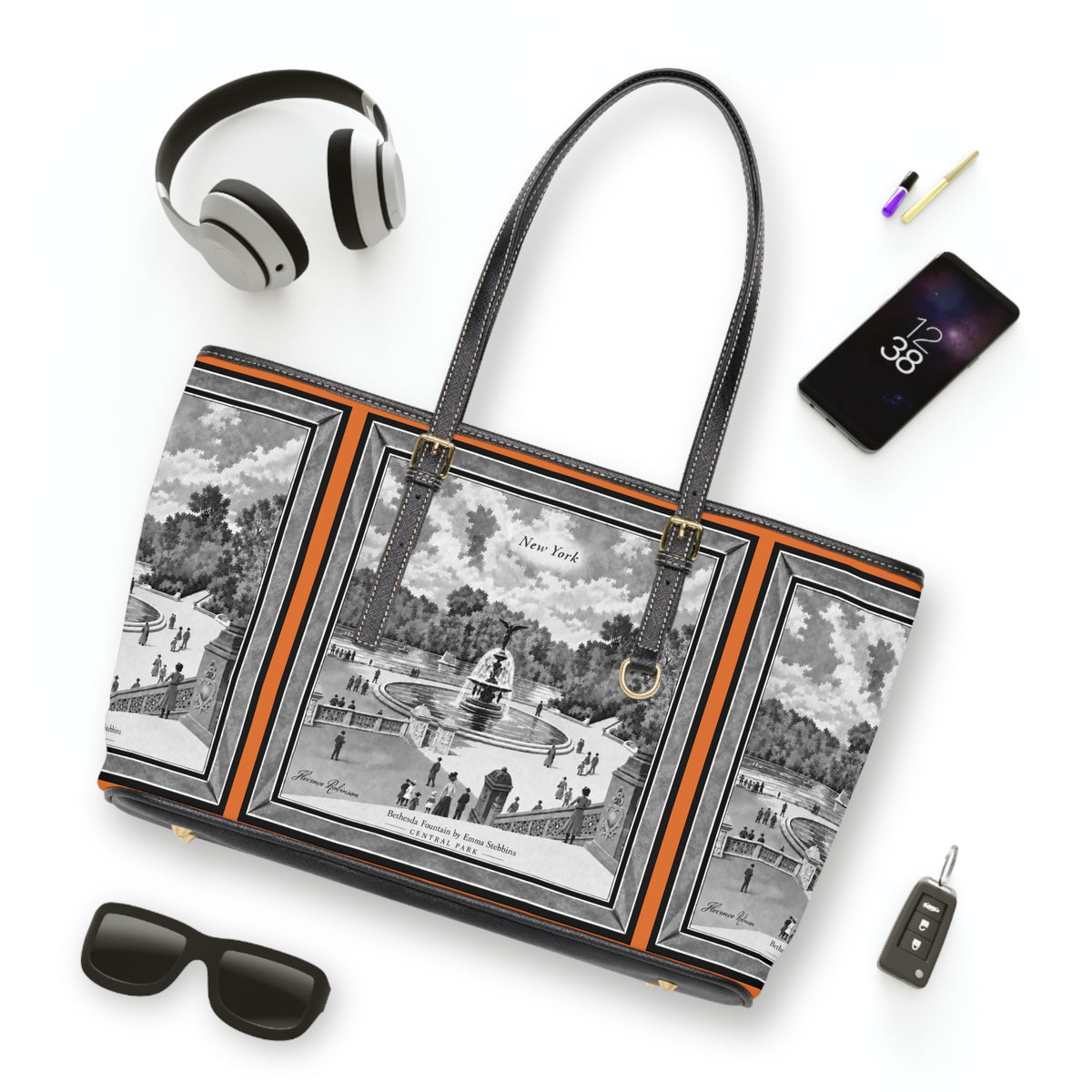 Tote — Bethesda Fountain, Central Park, NYC — Archival Orange