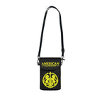 Crossbody Phone Case & Wallet — Rainbow Lions — Inspired by Louis C. Tiffany (1848–1933) — Yellow