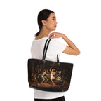 Tote Bag — Classical Ballet Painting Print PU Shoulder Tote