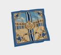The Matador Collection: 100% Silk Scarf in Blue Tones