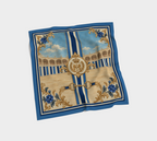 The Matador Collection: 100% Silk Scarf in Blue Tones