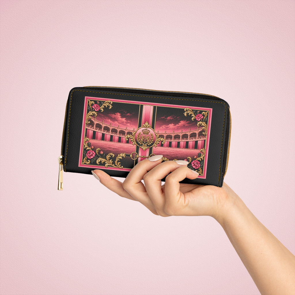 Zip Wallet-The Matador Collection in Pink Ombré