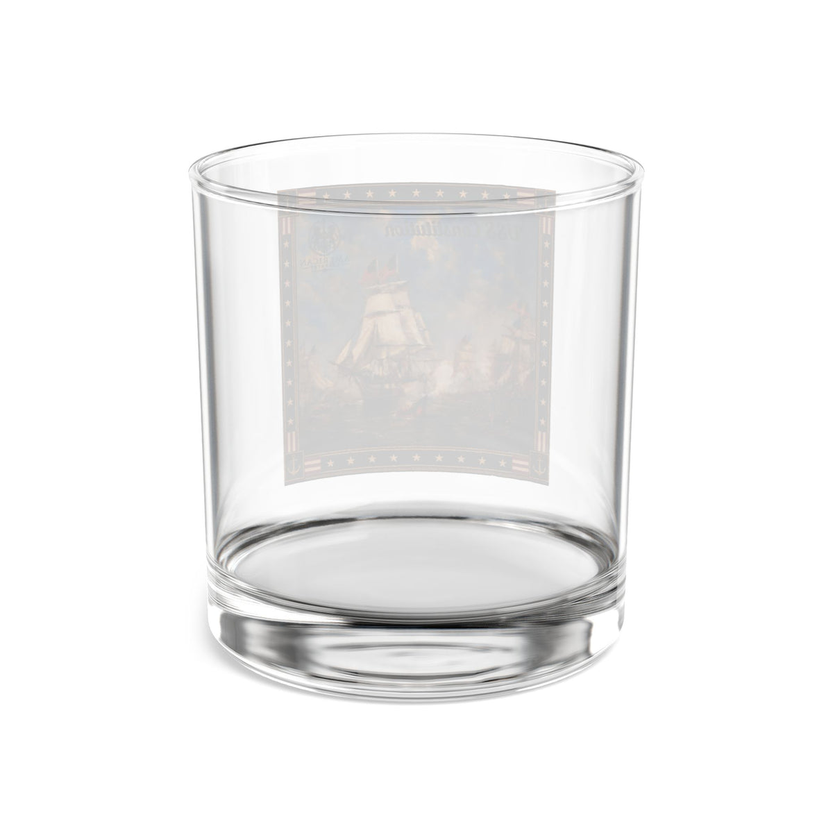 10 oz Rocks Glass — USS Constitution