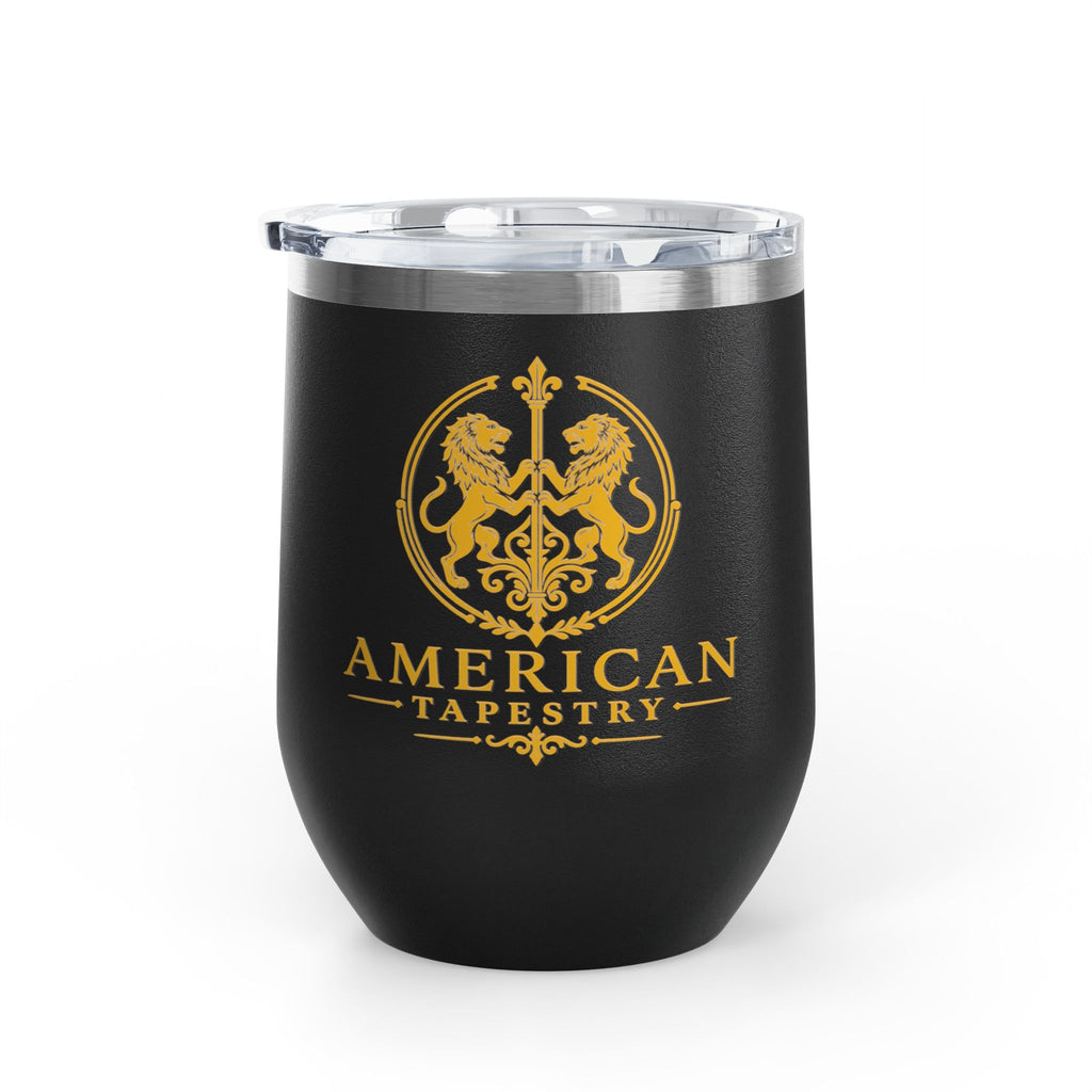 12oz Wine Tumbler — Witches' Dance in Black or Red