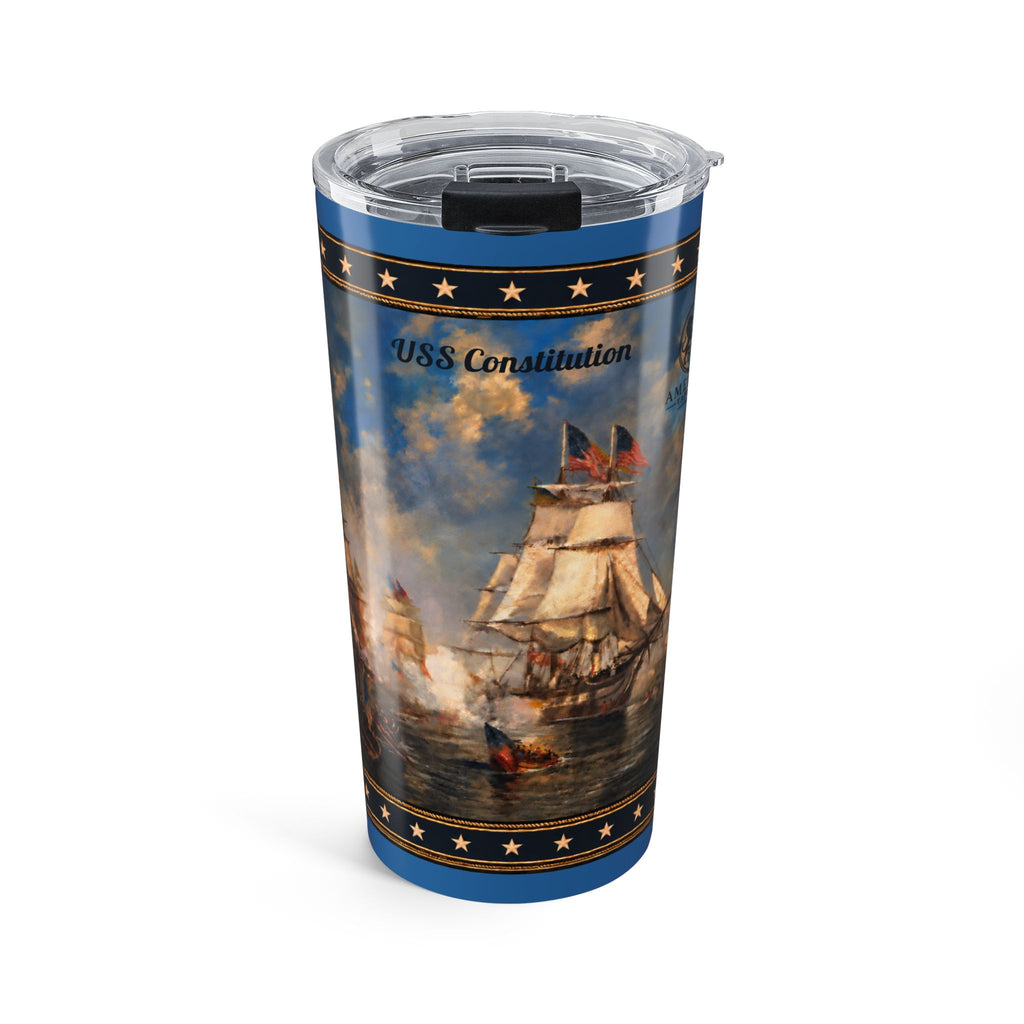 20 oz Tumbler — USS Constitution — Sky Blue