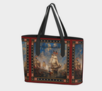 Tote — Return of the Constitution with Crimson and Back Emblem in Cream