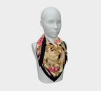 The Matador Collection-100% Silk Scarf-Pink and Black