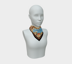 The Matador Collection-100% Silk Scarf-Orange and Black